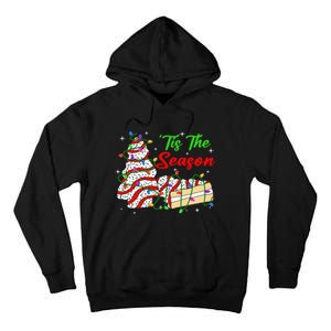 Tis' The Season Christmas Tree Cakes Debbie Xmas Tall Hoodie