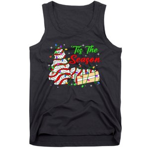 Tis' The Season Christmas Tree Cakes Debbie Xmas Tank Top