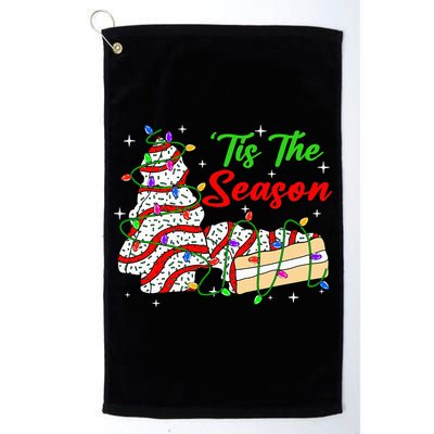 Tis' The Season Christmas Tree Cakes Debbie Xmas Golf Towel