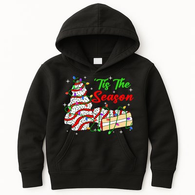 Tis' The Season Christmas Tree Cakes Debbie Xmas Kids Hoodie