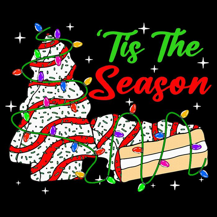 Tis' The Season Christmas Tree Cakes Debbie Xmas Wool Snapback Cap