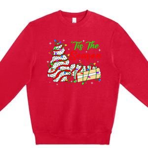 Tis' The Season Christmas Tree Cakes Debbie Xmas Premium Crewneck Sweatshirt