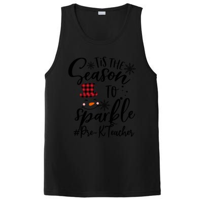 Tis The Season To Xmas Snow Prek Teacher Great Gift PosiCharge Competitor Tank