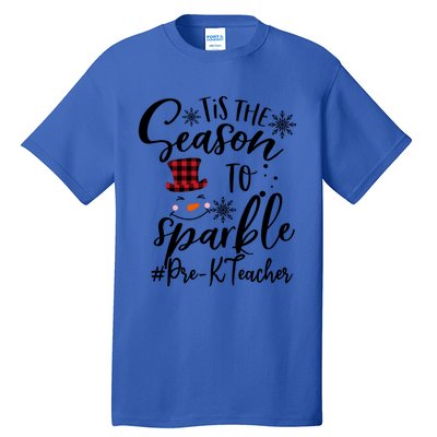 Tis The Season To Xmas Snow Prek Teacher Great Gift Tall T-Shirt