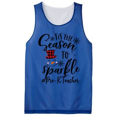 Tis The Season To Xmas Snow Prek Teacher Great Gift Mesh Reversible Basketball Jersey Tank