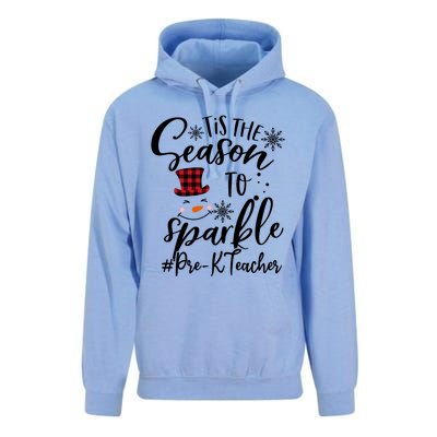 Tis The Season To Xmas Snow Prek Teacher Great Gift Unisex Surf Hoodie