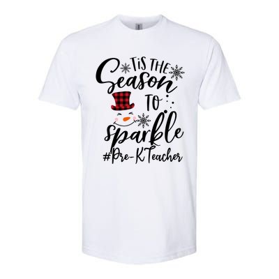 Tis The Season To Xmas Snow Prek Teacher Great Gift Softstyle CVC T-Shirt