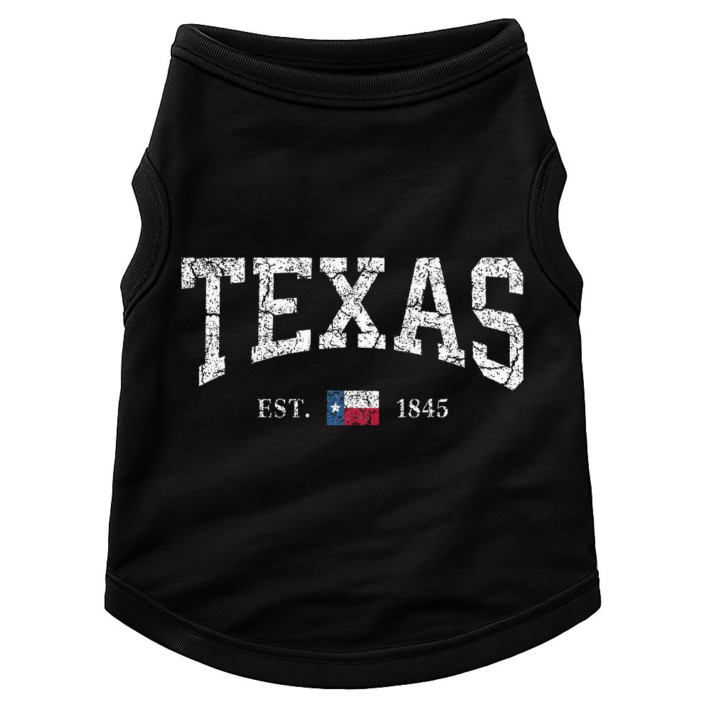Texas  Texas State Flag Distressed Doggie Tank