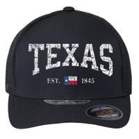 Texas  Texas State Flag Distressed Flexfit Unipanel Trucker Cap
