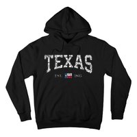 Texas  Texas State Flag Distressed Hoodie