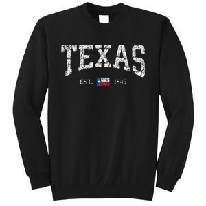 Texas  Texas State Flag Distressed Sweatshirt