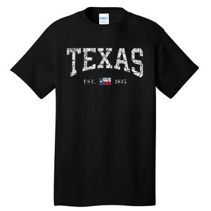 Texas  Texas State Flag Distressed Tall T-Shirt