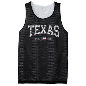 Texas  Texas State Flag Distressed Mesh Reversible Basketball Jersey Tank