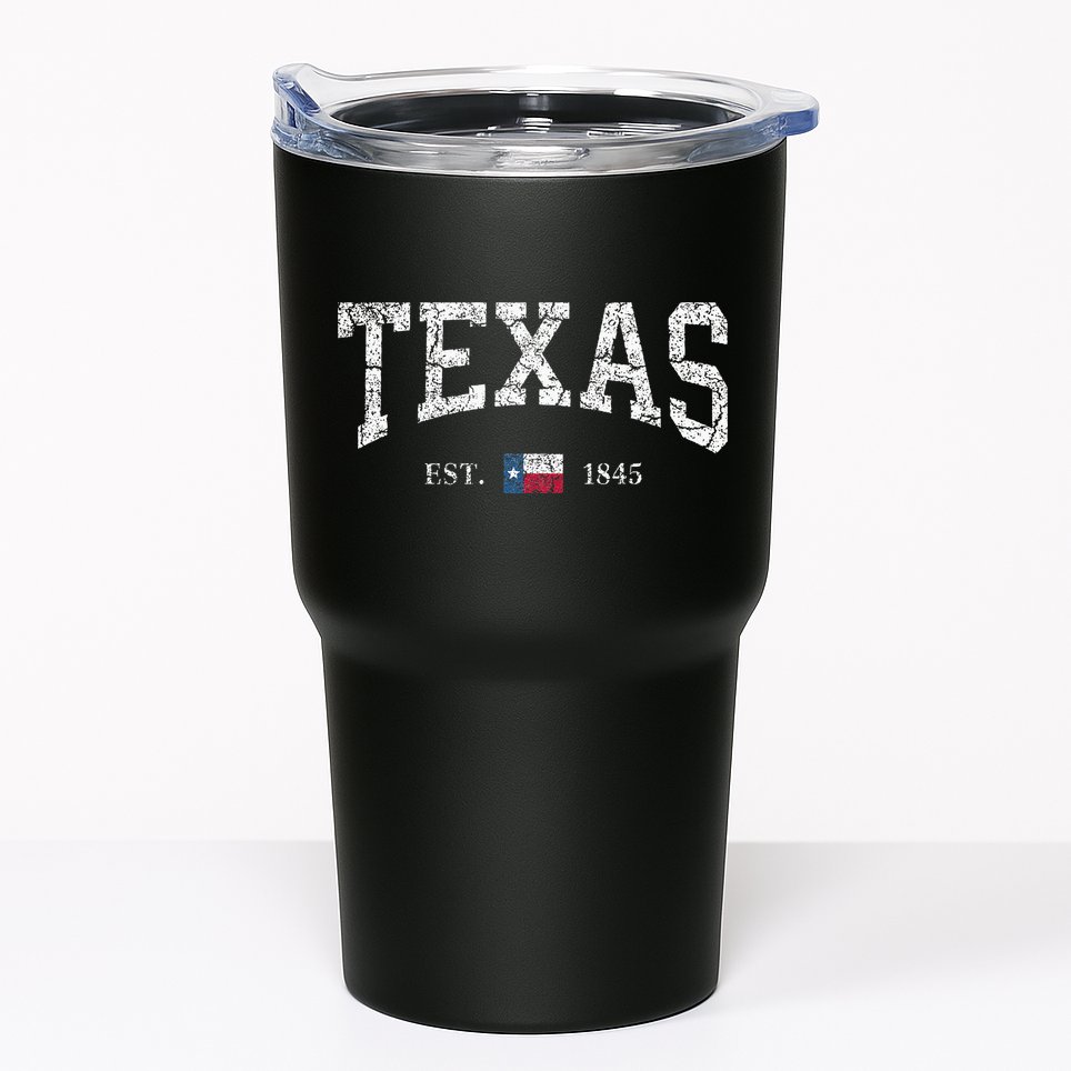 Texas  Texas State Flag Distressed Tumbler