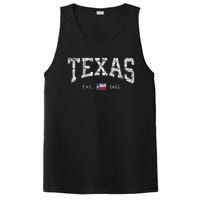 Texas  Texas State Flag Distressed PosiCharge Competitor Tank