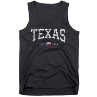 Texas  Texas State Flag Distressed Tank Top