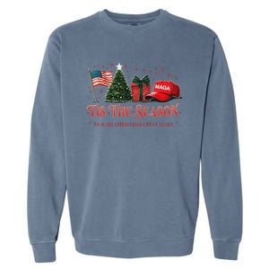 Tis The Season Trump Maga 2024 Garment-Dyed Sweatshirt