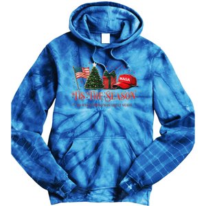 Tis The Season Trump Maga 2024 Tie Dye Hoodie