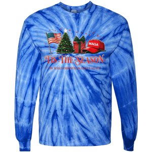 Tis The Season Trump Maga 2024 Tie-Dye Long Sleeve Shirt