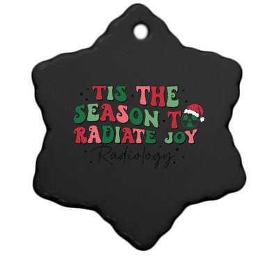 Tis The Season To Radiate Joy Ceramic Star Ornament