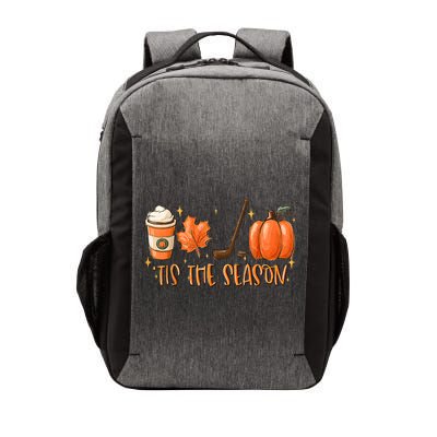 Tis The Season Hockey Latte Leaves Hello Pumpkin Halloween Gift Vector Backpack