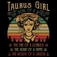 Taurus The Soul of a Witch The fire of a Lioness Hippie Performance Shirt