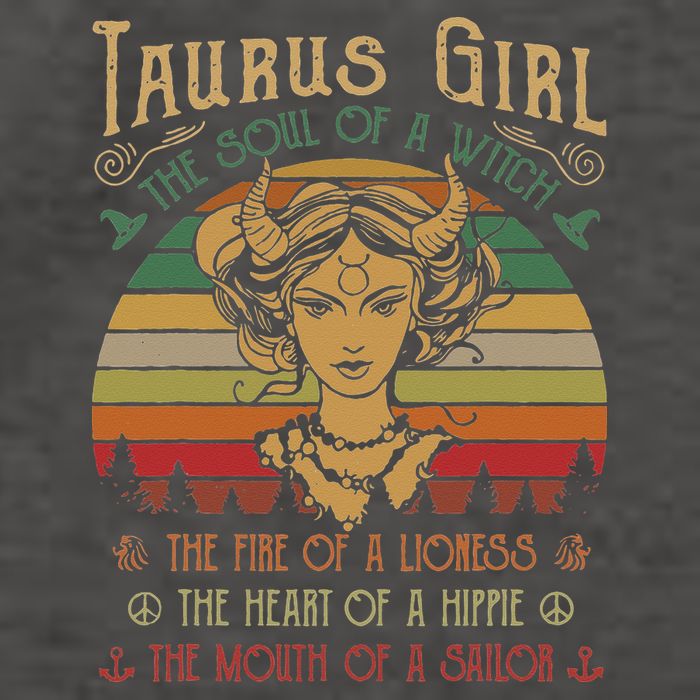 Taurus The Soul of a Witch The fire of a Lioness Hippie Vector Backpack