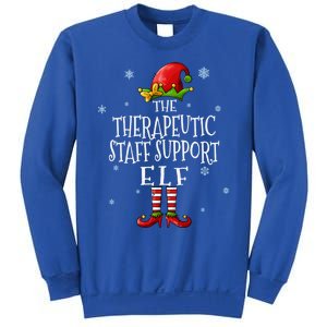 The Therapeutic Staff Support Elf Squad Matching Christmas Great Gift Sweatshirt