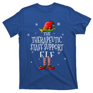 The Therapeutic Staff Support Elf Squad Matching Christmas Great Gift T-Shirt