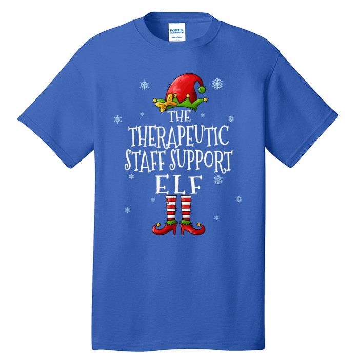 The Therapeutic Staff Support Elf Squad Matching Christmas Great Gift Tall T-Shirt