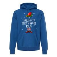 The Therapeutic Staff Support Elf Squad Matching Christmas Great Gift Premium Hoodie