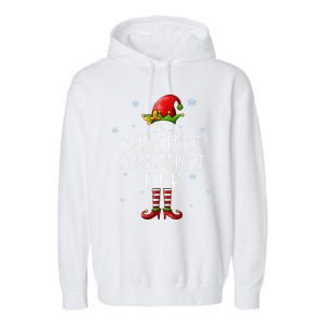 The Therapeutic Staff Support Elf Squad Matching Christmas Great Gift Garment-Dyed Fleece Hoodie