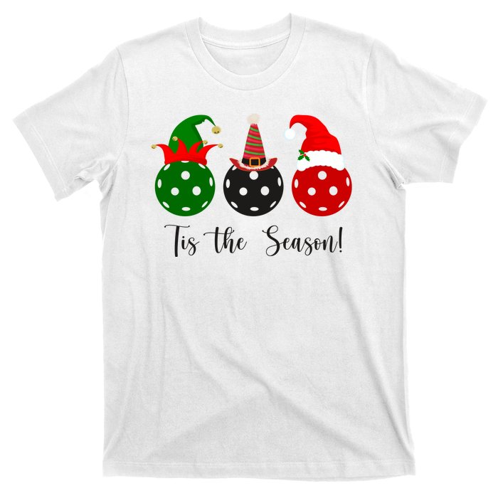 Tis The Season Pickleball Christmas Festive T-Shirt