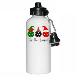 Tis The Season Pickleball Christmas Festive Aluminum Water Bottle