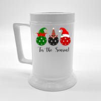 Tis The Season Pickleball Christmas Festive Beer Stein