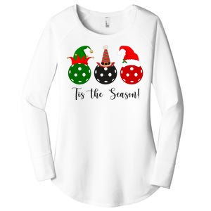 Tis The Season Pickleball Christmas Festive Women's Perfect Tri Tunic Long Sleeve Shirt