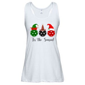 Tis The Season Pickleball Christmas Festive Ladies Essential Flowy Tank