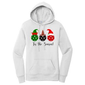 Tis The Season Pickleball Christmas Festive Women's Pullover Hoodie