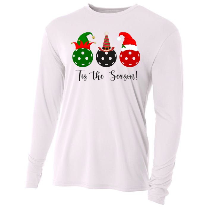 Tis The Season Pickleball Christmas Festive Cooling Performance Long Sleeve Crew