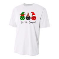 Tis The Season Pickleball Christmas Festive Youth Performance Sprint T-Shirt