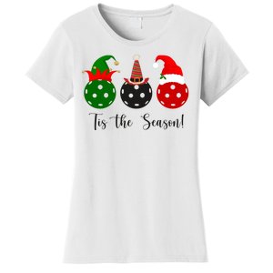 Tis The Season Pickleball Christmas Festive Women's T-Shirt