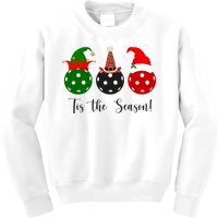 Tis The Season Pickleball Christmas Festive Kids Sweatshirt