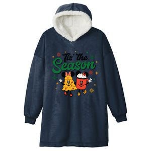 Tis The Season Christmas Holiday Hot Cocoa Mouse Mice Hooded Wearable Blanket