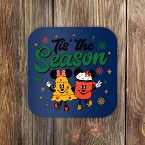 Tis The Season Christmas Holiday Hot Cocoa Mouse Mice Coaster