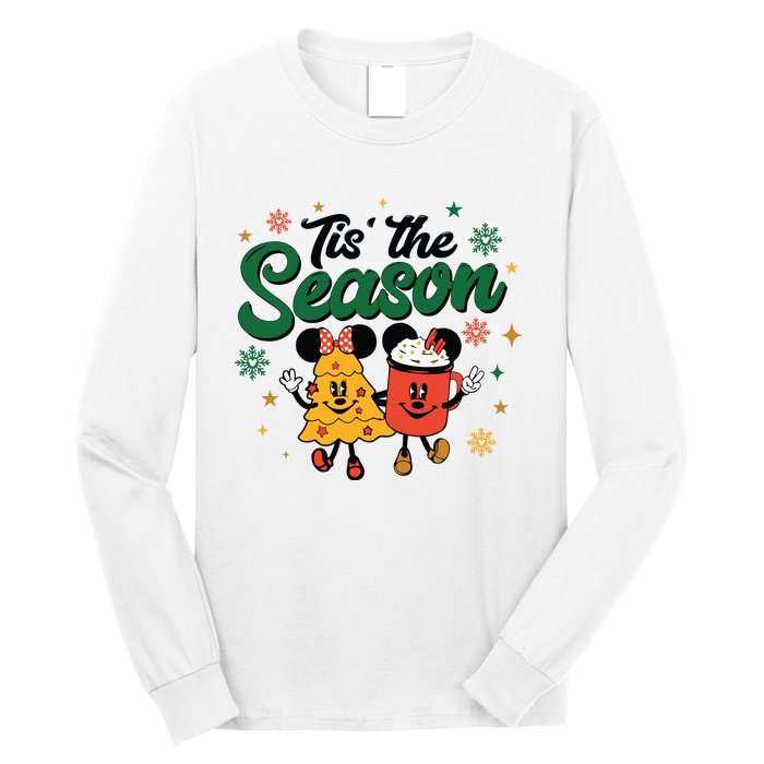 Tis The Season Christmas Holiday Hot Cocoa Mouse Mice Long Sleeve Shirt