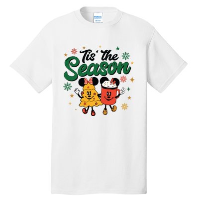 Tis The Season Christmas Holiday Hot Cocoa Mouse Mice Tall T-Shirt