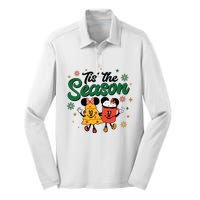 Tis The Season Christmas Holiday Hot Cocoa Mouse Mice Silk Touch Performance Long Sleeve Polo