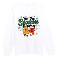 Tis The Season Christmas Holiday Hot Cocoa Mouse Mice Premium Crewneck Sweatshirt