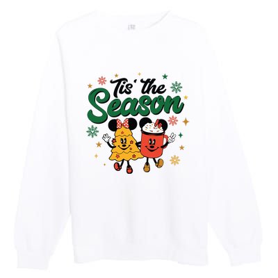 Tis The Season Christmas Holiday Hot Cocoa Mouse Mice Premium Crewneck Sweatshirt