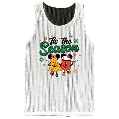 Tis The Season Christmas Holiday Hot Cocoa Mouse Mice Mesh Reversible Basketball Jersey Tank